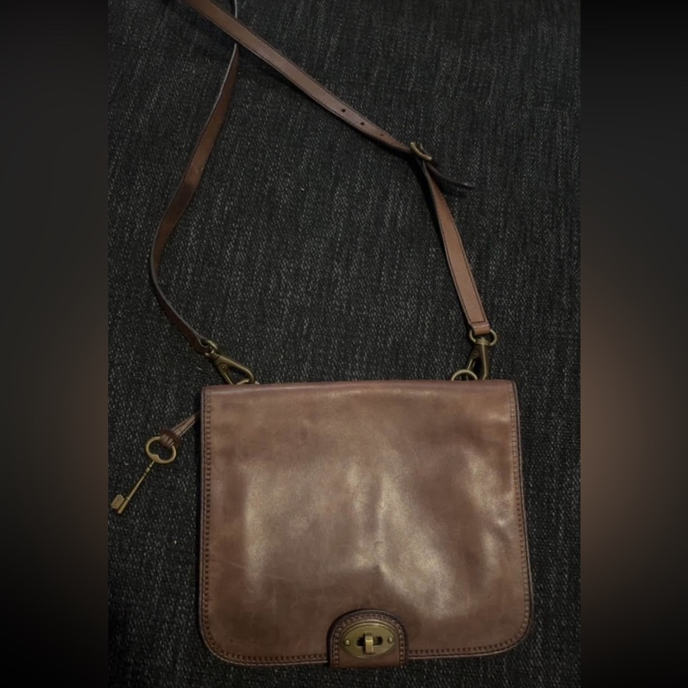 Fossil Leather Crossbody Bag